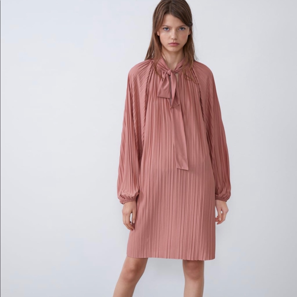 Zara pleated dress